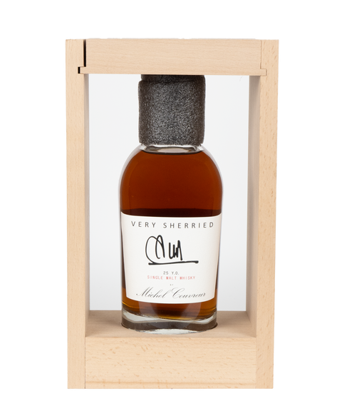 Michel Couvreur 'Very Sherried' 25 y.o. Single Malt Whisky 50% - 0,50L (in luxe collectors frame)